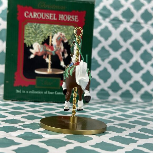 Hallmark Carousel Horse series Christmas Ornament Star And Ginger‎  2/4 1989 - Picture 6 of 16